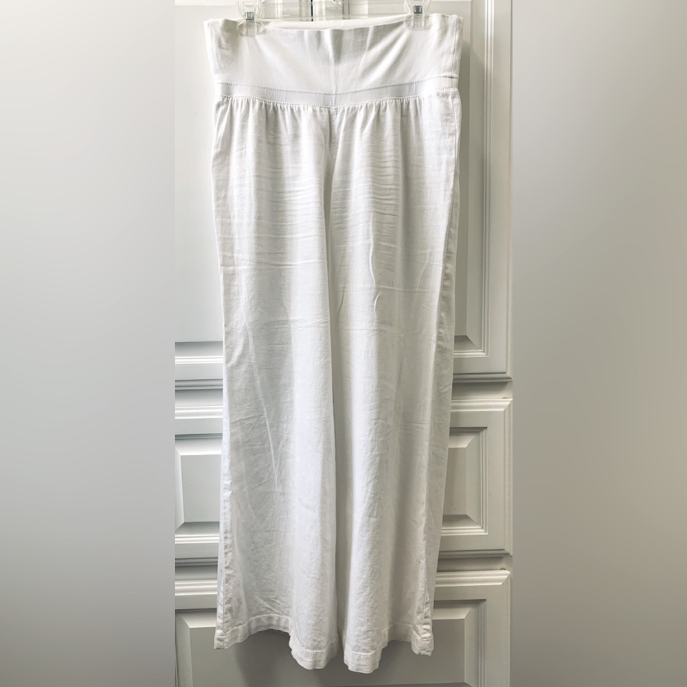 Wide Leg Linen Pants. Size M Petite